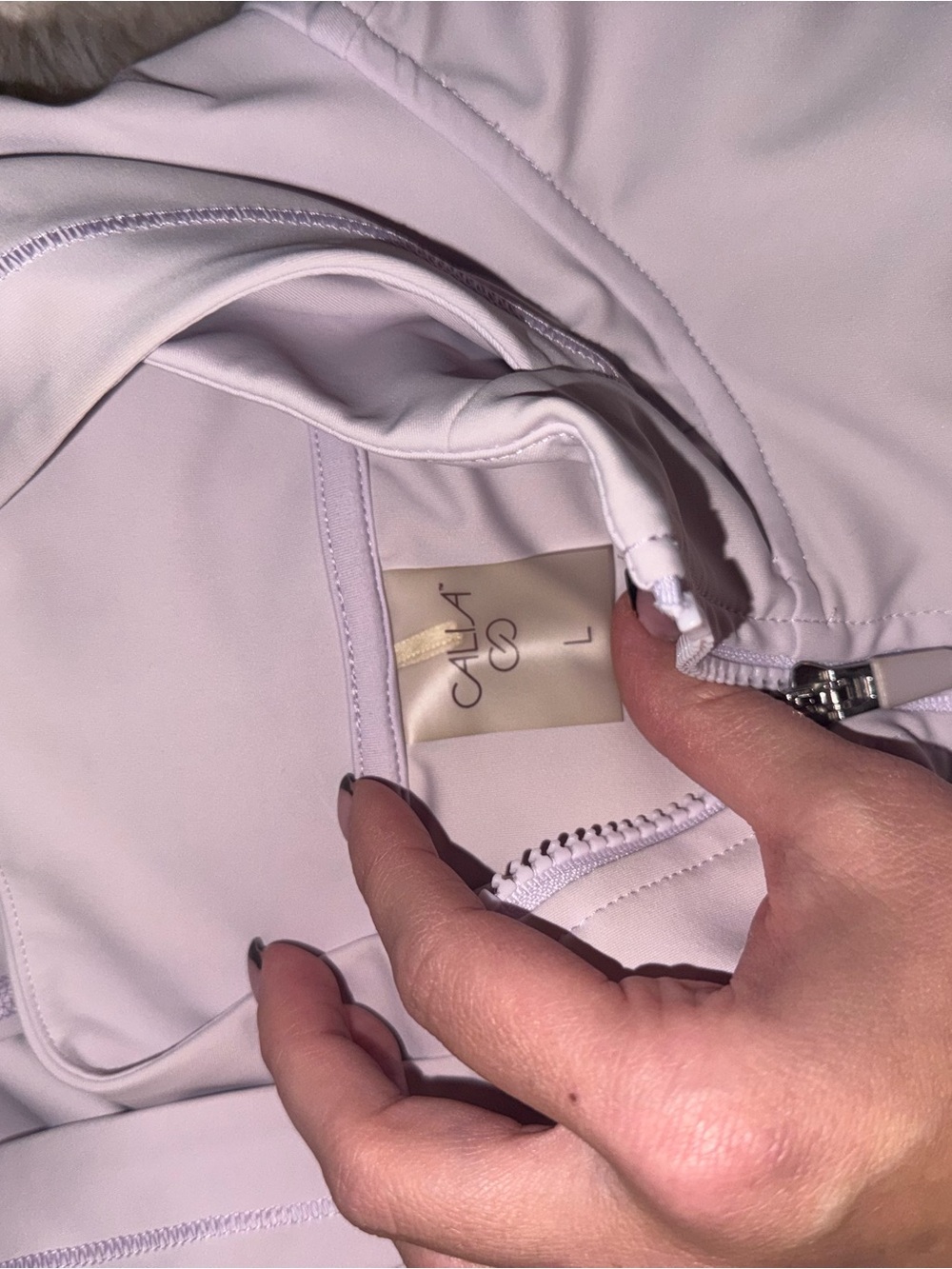 CALIA by Carrie Underwood Pale Pink Hooded Zip-Up Utility Jacket - Picture 2 of 3